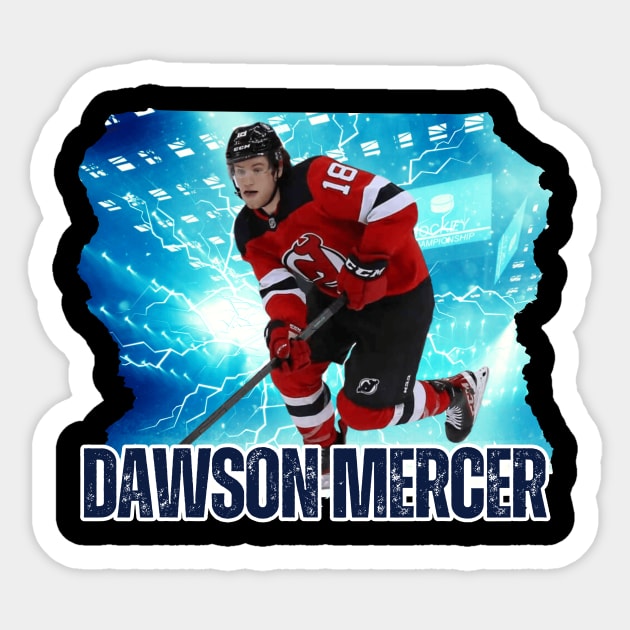 Dawson Mercer Sticker by Moreno Art